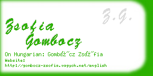 zsofia gombocz business card